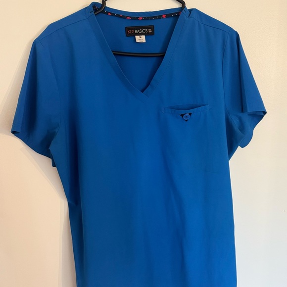 KOI Basics Women's Blue Scrub Set - Picture 3 of 3